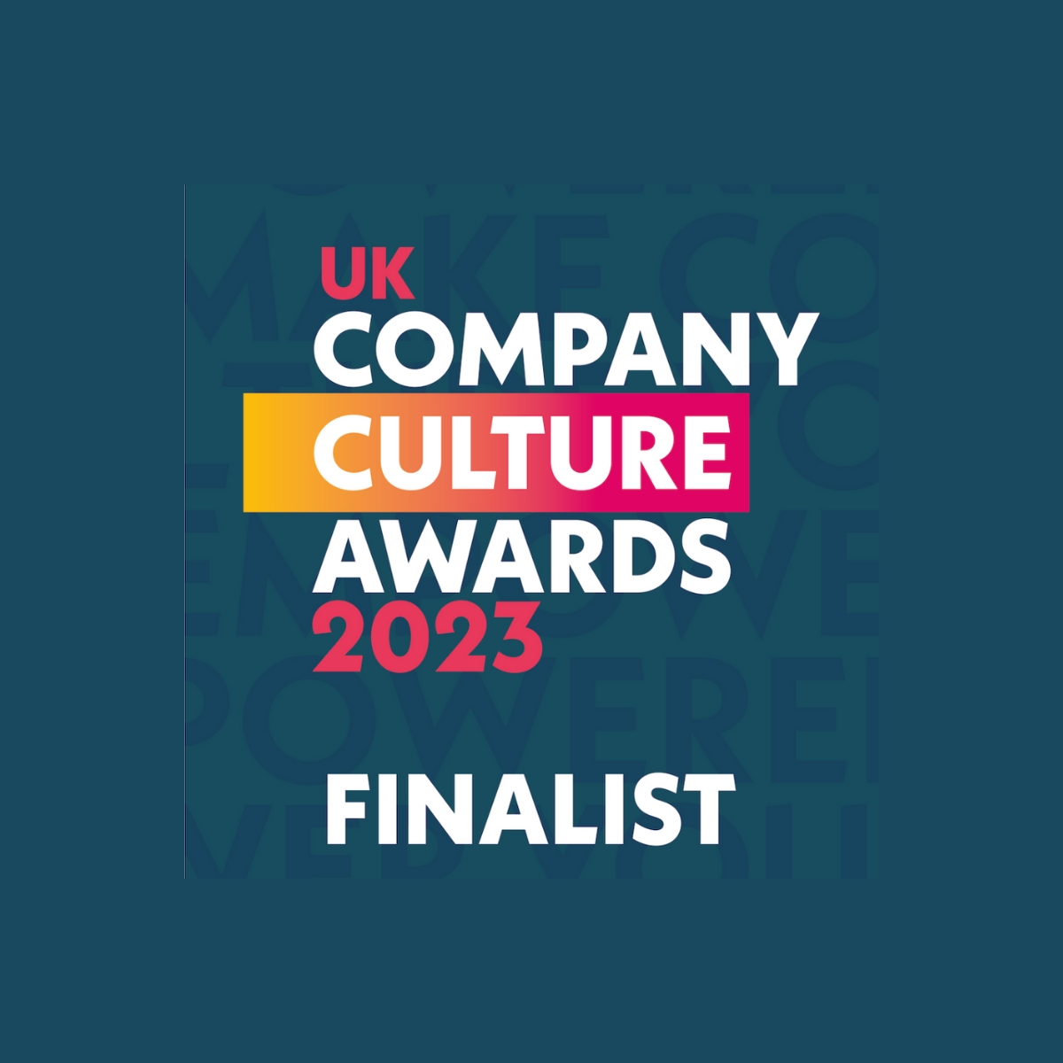 UK Company Culture Awards 2023 we're a finalist! Principal